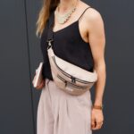 DIY Stoffe Outfit - Crossbag Rosé Metallic