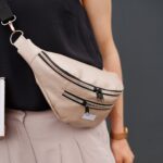 DIY Stoffe Outfit - Crossbag Rosé Metallic