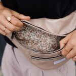 DIY Stoffe Outfit - Crossbag Rosé Metallic