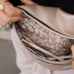 DIY Stoffe Outfit - Crossbag Rosé Metallic