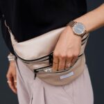 DIY Stoffe Outfit - Crossbag Rosé Metallic