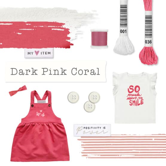 Moodboard Diy Farbpaket Dark Pink Coral
