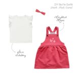 Moodboard Dark Pink Coral Outfit Latzkleid Schelmy