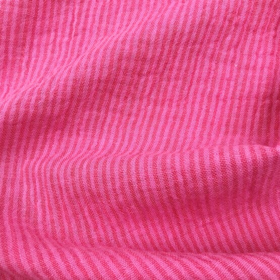 Musselin Doubleface Pinke Streifen 4