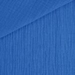 Musselin - Dunkles Malibu Blau
