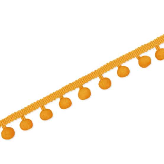 Pomponborte Ockergelb 2