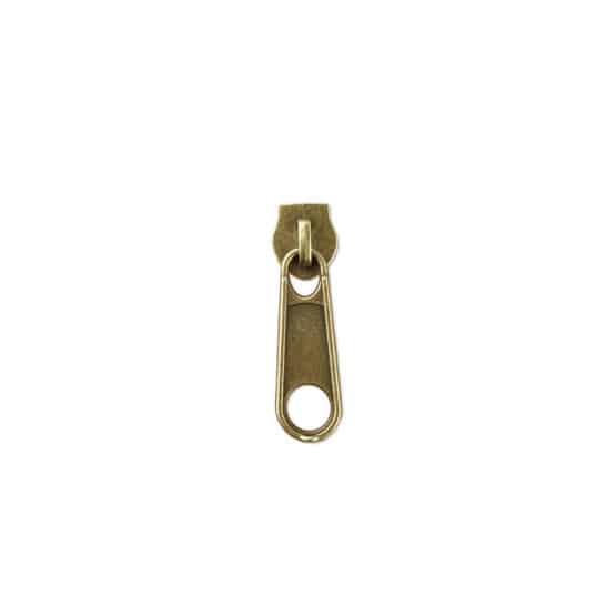 Reißverschluss Schieber 5mm Altgold