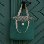 Shopping Bag Velvet Strukturiert Pinie Ki