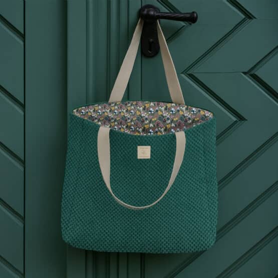 Shopping Bag Velvet Strukturiert Pinie Ki