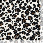 Viskose Twill – Leopard – Helles Natur