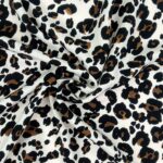 Viskose Twill – Leopard – Helles Natur