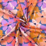 Baumwoll-Voilé – Hibiskusblüten – Malibu