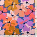 Baumwoll-Voilé – Hibiskusblüten – Malibu