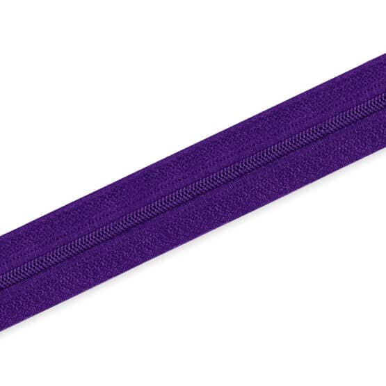 Endlosreissverschluss Spiral 5mm Blueberry Lilac Nicht Teilbar