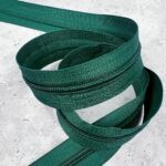 Endlosreißverschluss Spiral – 5 mm – Dunkle Jade – nicht teilbar