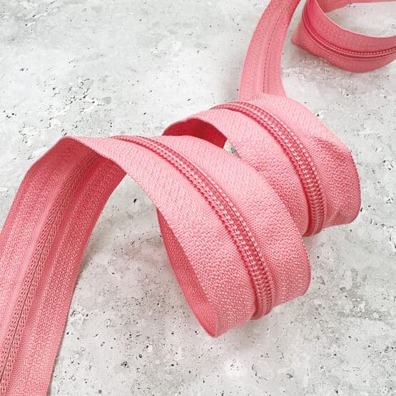 Endlosreissverschluss Spiral 5mm Light Pink Coral Nicht Teilbar 1