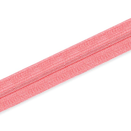 Endlosreissverschluss Spiral 5mm Light Pink Coral Nicht Teilbar
