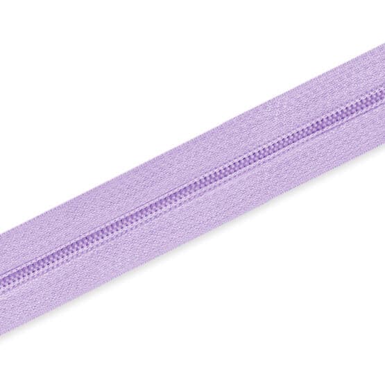 Endlosreissverschluss Spiral 5mm Pastell Lavendel Nicht Teilbar