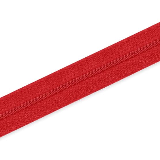 Endlosreissverschluss Spiral 5mm Rot Nicht Teilbar