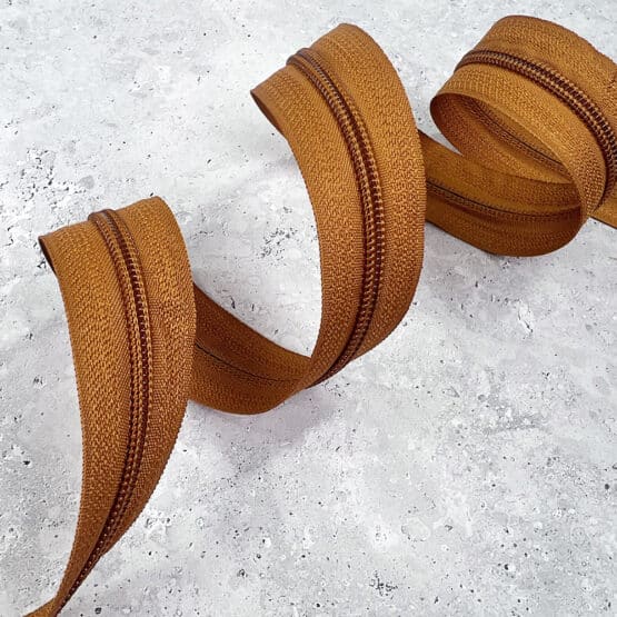 Endlosreissverschluss Spiral 5mm Zimt Nicht Teilbar 1
