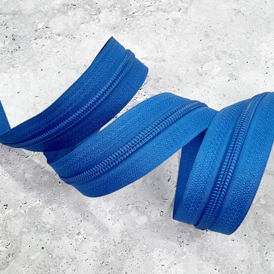 Endlosreissverschluss Spiral 7mm Royalblau Nicht Teilbar 1