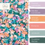 Farbkombi - Baumwollsatin– Konfetti Blüten