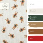 Farbkombi - Canvas Lebkuchenfiguren Natur Gesprenkelt