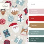 Farbkombi - Canvas Weihnachtsallerlei Natur Gesprenkelt