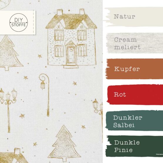 Farbkombi Leichter - Canvas Gold Winterfeeling Staubweiss