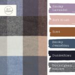 Farbkombi - Leichter Flanell Hemdenstoff Karo Mixed Blue