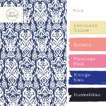 Farbkombi Musselin Boho White Blue