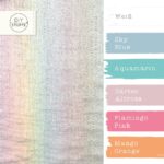Farbkombi Musselin Foil Rainbow