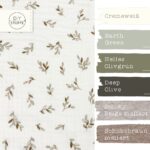 Farbkombi Musselin Zarte Zweige Cremeweiss