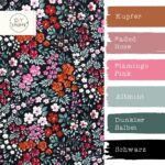 Farbkombi - Popeline Blütenpracht