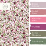 Farbkombi - Popeline Mini Röschen