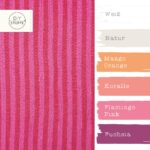Farbkombi Musselin Pinke Streifen