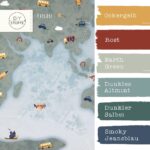 Farbkombi - Popeline Kids Worldmap