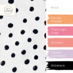 Farbkombi - Popeline Punkte