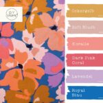 Farbkombi Viskose Hibiskus Blueten