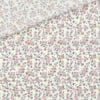 Leichter Baumwollstoff Bluemchen Helles Mauve Warmweiss 1