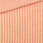 Musselin – Streifen – Light Mango/ Rasperry Stripes
