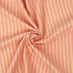 Musselin – Streifen – Light Mango/ Rasperry Stripes