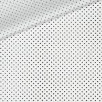 Popeline - Pünktchen - Weiß