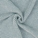 Strick Perloptik – zweifarbig – Dunkles Altmint/Warmweiß