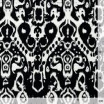 Viskose Jersey – Boho Ornamente – Schwarz/Warmweiß