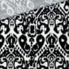Viskose Jersey Ornamente Schwarz Warmweiss 2