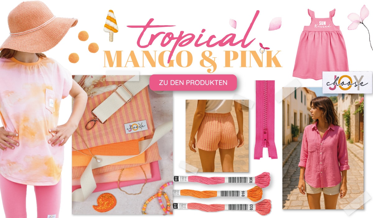 Banner Tropical Mango Pink Shop The Look Mobil