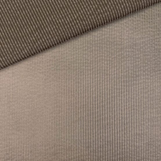 Beschichteter Mini Breitcord Leicht Elastisch Dunkles Smoky Beige 1