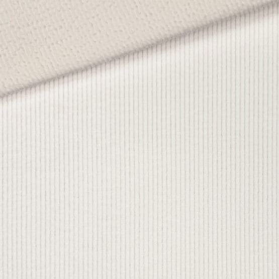 Beschichteter Mini Breitcord Leicht Elastisch Wollweiss 1