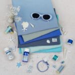 DIY Stoffmix - Stoffmalfarbe - Label - Knopf - Garn